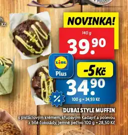 Lidl Dubai style muffin nabídka