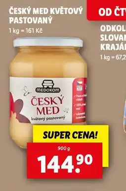 Lidl Český med květový pastovaný nabídka