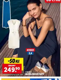 Lidl Mušelínové šaty nabídka