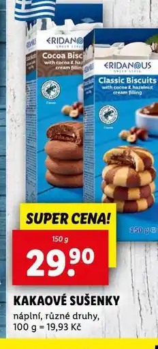 Lidl Kakaov é sušenky nabídka