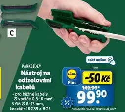 Lidl Nástroj na odizolování kabelů nabídka