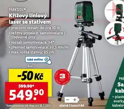 Lidl Křížový liniový laser se stativem nabídka