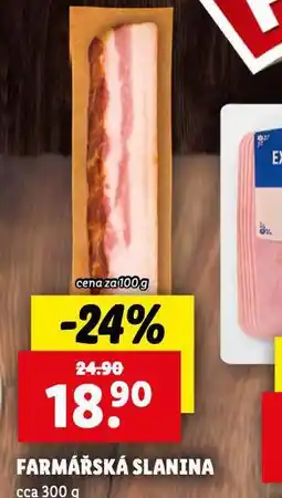 Lidl Farmářská slanina nabídka