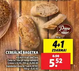 Lidl Cereální bagetka nabídka