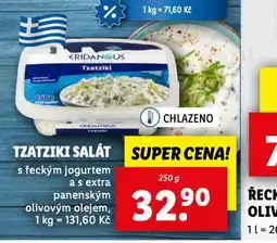 Lidl Tzatziki salát nabídka