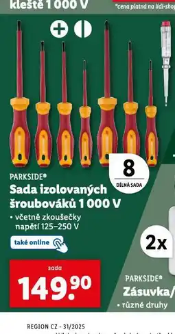 Lidl Sada izolovaných šroubováků 1000 v nabídka