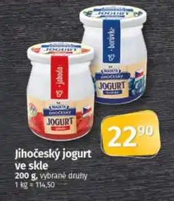 COOP TIP Jihočeský jogurt ve skle nabídka