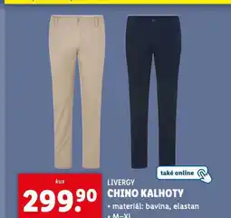 Lidl Chino kalhoty nabídka