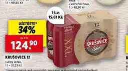 Lidl Pivo krušovice 12 královský ležák nabídka