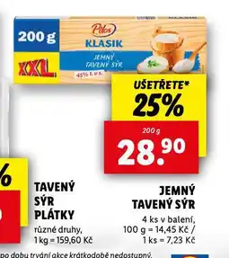 Lidl Jemný tavený sýr nabídka