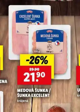 Lidl Šunka excelent nabídka