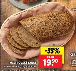 Lidl Mistrovský chléb nabídka