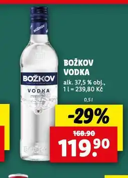 Lidl Božkov vodka nabídka