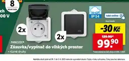 Zásuvka / vypínač do vlhkých prostor