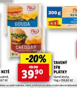 Lidl Tavený sýr plátky nabídka