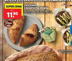 Lidl C roissant s nugátovým krémrm nabídka