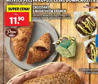 Lidl C roissant s nugátovým krémrm nabídka