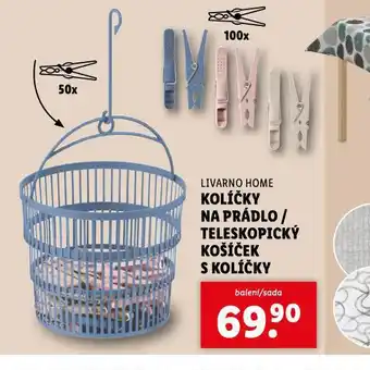 Lidl Teleskopický košíček s kolíčky nabídka