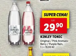 Lidl Kinley tonic nabídka