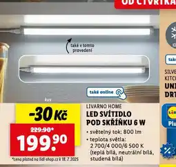 Lidl Led svítidlo pod skříňku 6 w nabídka