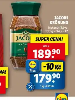 Lidl Jacobs krönung instantní káva nabídka
