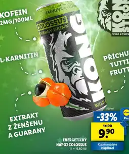 Lidl Energetický nápoj colossus nabídka
