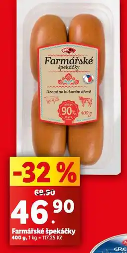 Lidl Farmářské špekáčky nabídka