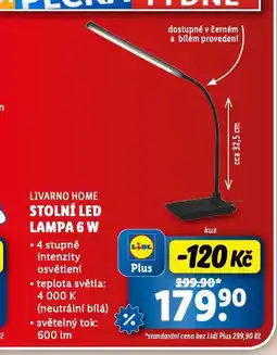 Lidl Stolní led lampa 6 w nabídka