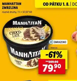 Lidl Manhattan zmrzlina nabídka
