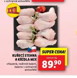 Lidl Kuřecí stehna a křídla mix nabídka