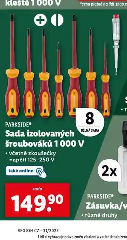 Lidl Sada izolovaných šroubováků 1000 v nabídka