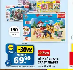 Lidl Dětské puzzle crazy shapes nabídka