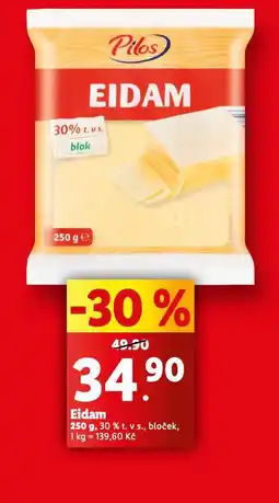 Lidl Eidam 30% bloček nabídka