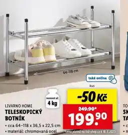 Lidl Teleskopický botník nabídka
