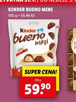 Lidl Kinder bueno mini nabídka