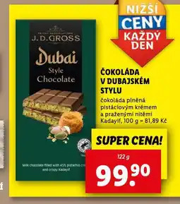 Lidl Čokoláda v dubajském stylu nabídka