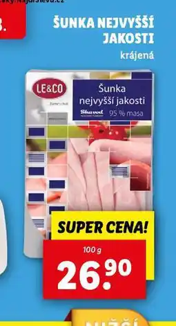 Lidl Šunka nejvyšší jakosti nabídka