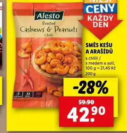 Lidl Směs kešu a arašídů nabídka