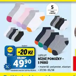 Lidl Nízké ponožky nabídka