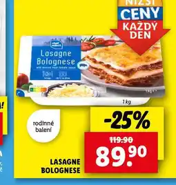 Lidl Lasagne bolognese nabídka