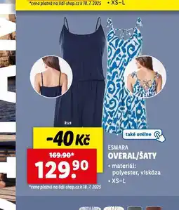 Lidl Overal / šaty nabídka