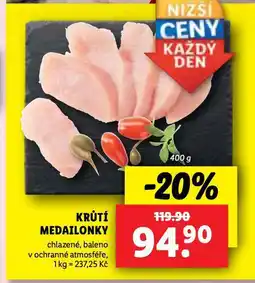 Lidl Krůtí medailonky nabídka