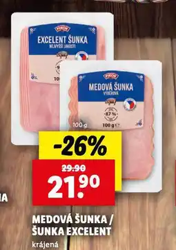 Lidl Medová šunka nabídka