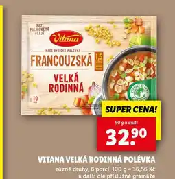 Lidl Vitana velká rodinná polévka nabídka