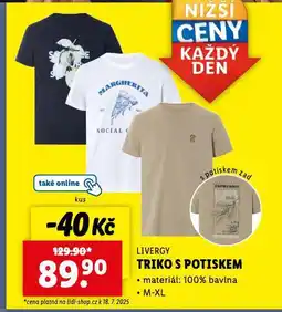 Lidl Triko s potiskem nabídka