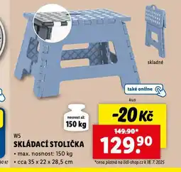 Lidl Skládací stolička nabídka