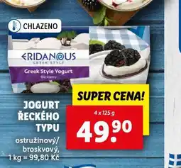 Lidl Jogurt řeckého typu nabídka