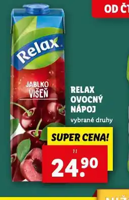 Lidl Relax ovocný nápoj nabídka