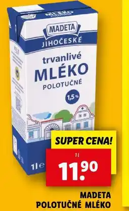 Lidl Trvanlivé mléko 1,5% nabídka