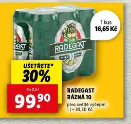 Lidl Pivo radegast rázná 10 nabídka